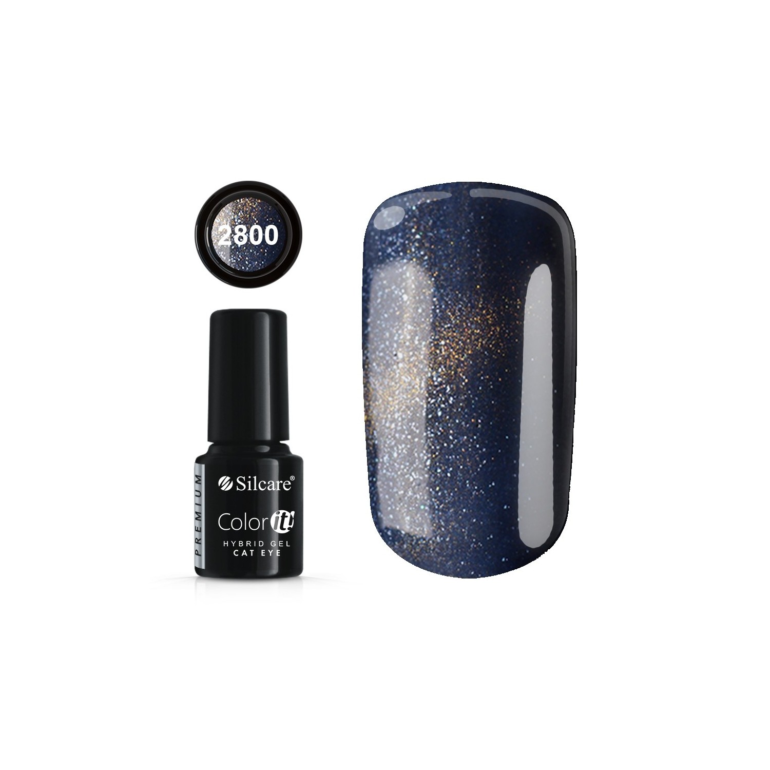 Color it! PREMIUM - Nr 2800 - Cat Eye Silcare 4,37 €